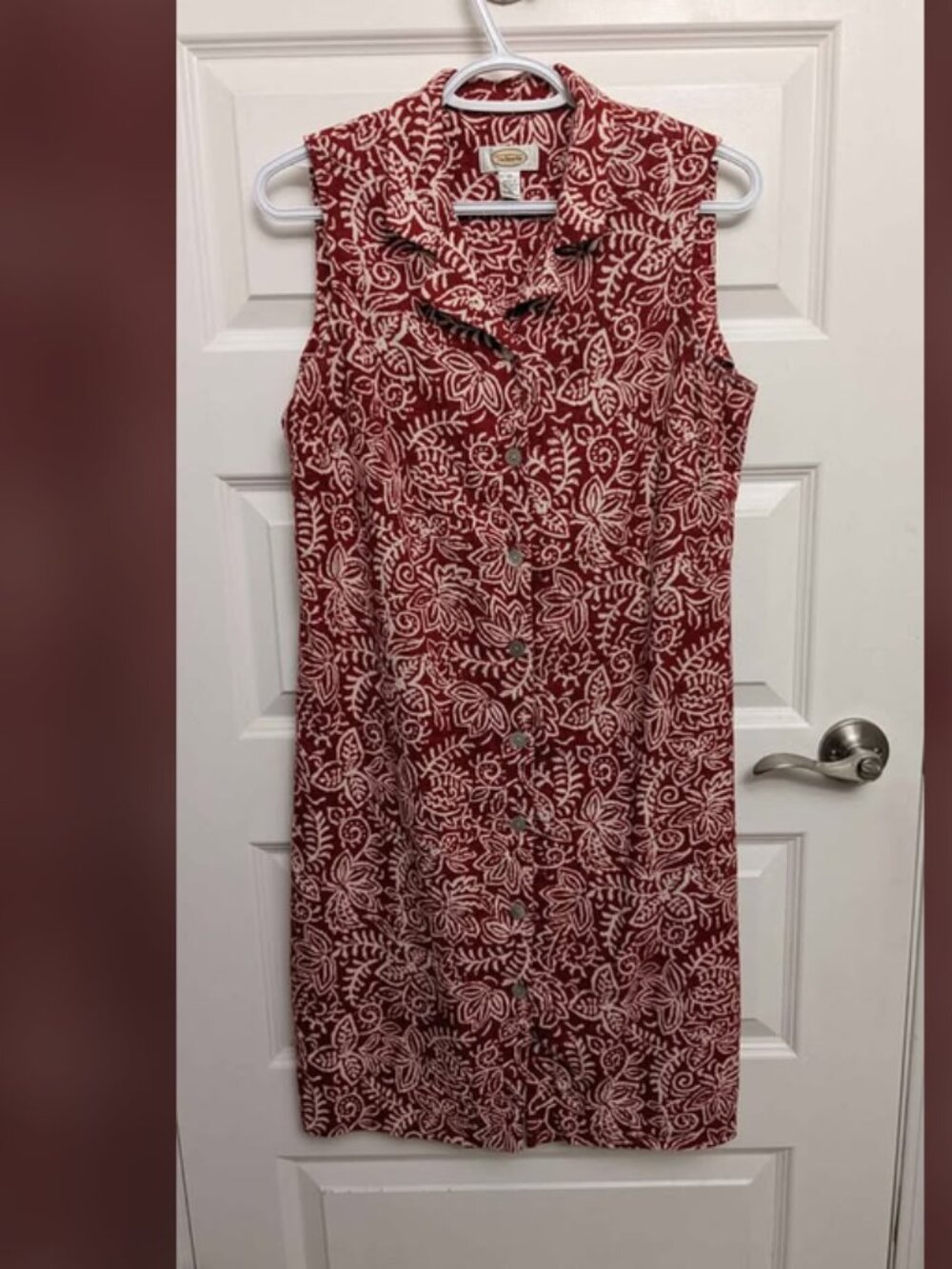 Button up collared dress
